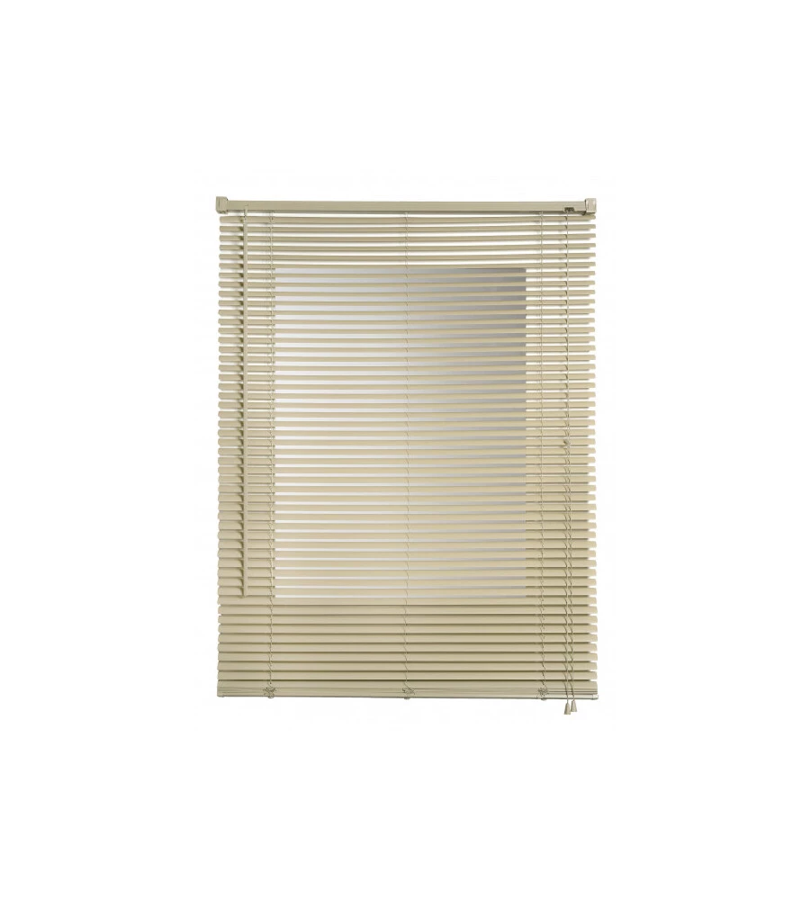 VENEZIANA IN VINILE TORTORA CON LAMELLE DA 25 MM, 120X160 CM